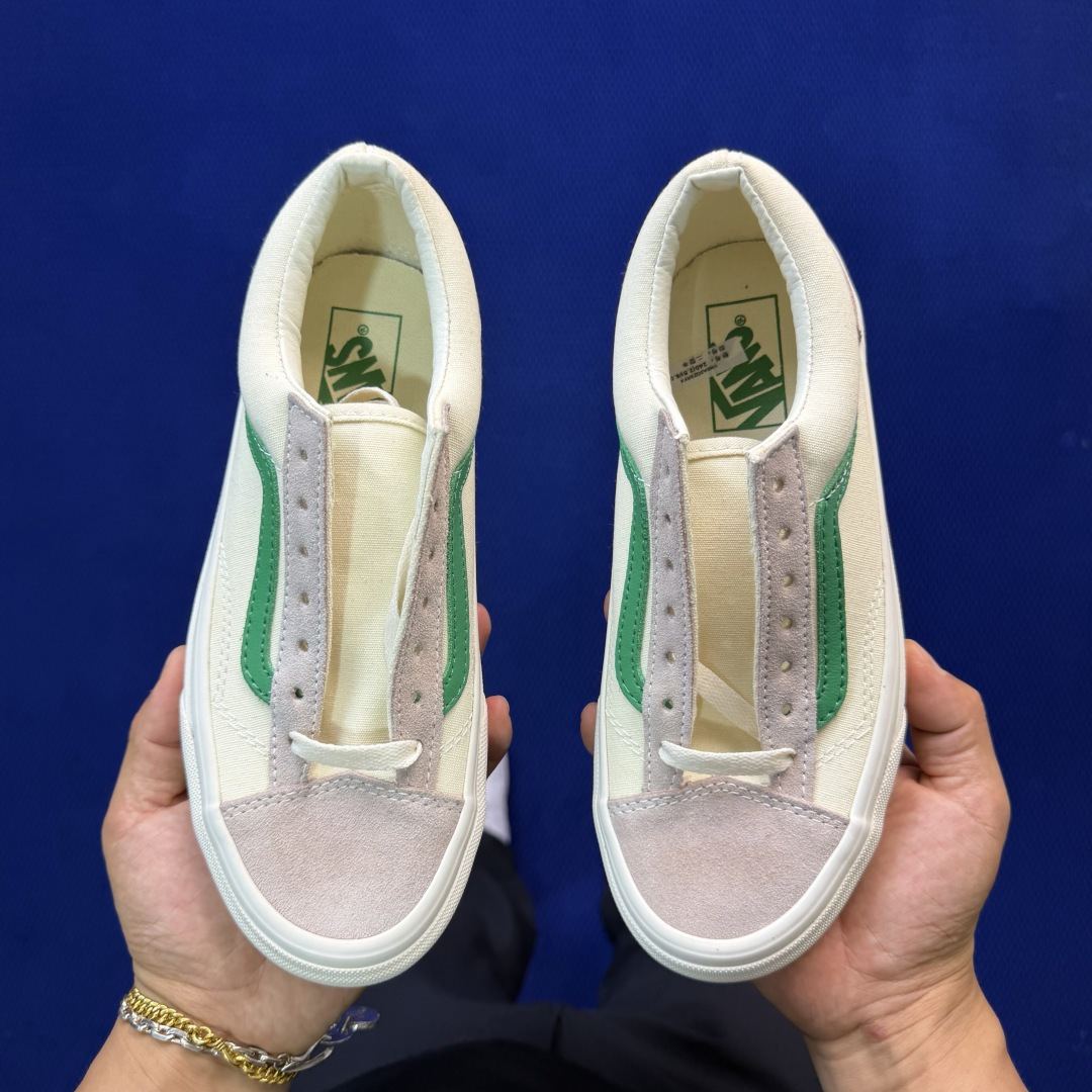 虎扑版！Vans Style 36 低帮 017V纯原级别外贸订单！万斯经典 硫化帆布板鞋正品海鸥线 鞋