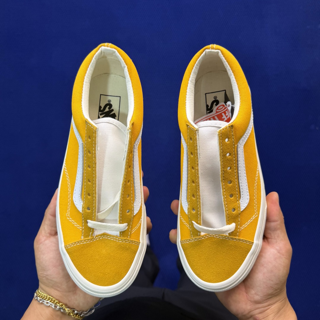 虎扑版！Vans Style 36 低帮 010V纯原级别外贸订单！万斯经典 硫化帆布板鞋正品海鸥线 鞋