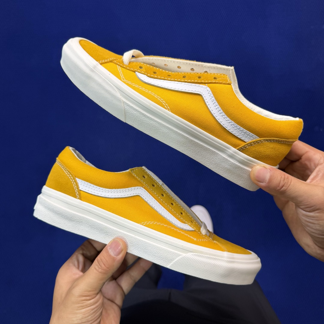 虎扑版！Vans Style 36 低帮 010V纯原级别外贸订单！万斯经典 硫化帆布板鞋正品海鸥线 鞋