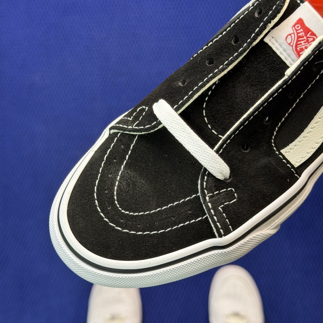 虎扑版！Vans Sk8-Low 低帮 111V纯原级别外贸订单！万斯经典 硫化帆布板鞋正品海鸥线 鞋头