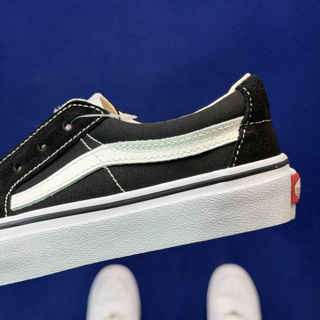 虎扑版！Vans Sk8-Low 低帮 111V纯原级别外贸订单！万斯经典 硫化帆布板鞋正品海鸥线 鞋头