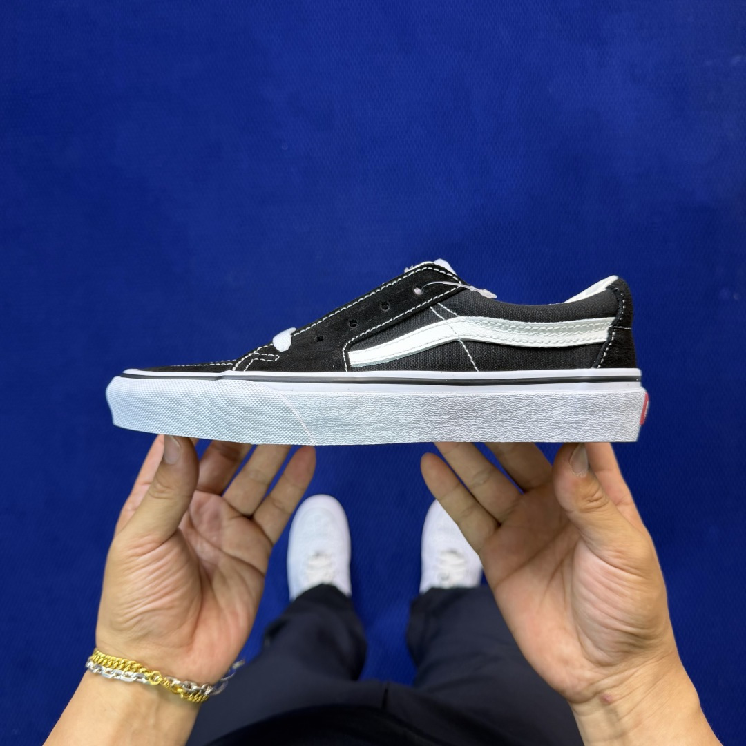 虎扑版！Vans Sk8-Low 低帮 111V纯原级别外贸订单！万斯经典 硫化帆布板鞋正品海鸥线 鞋头
