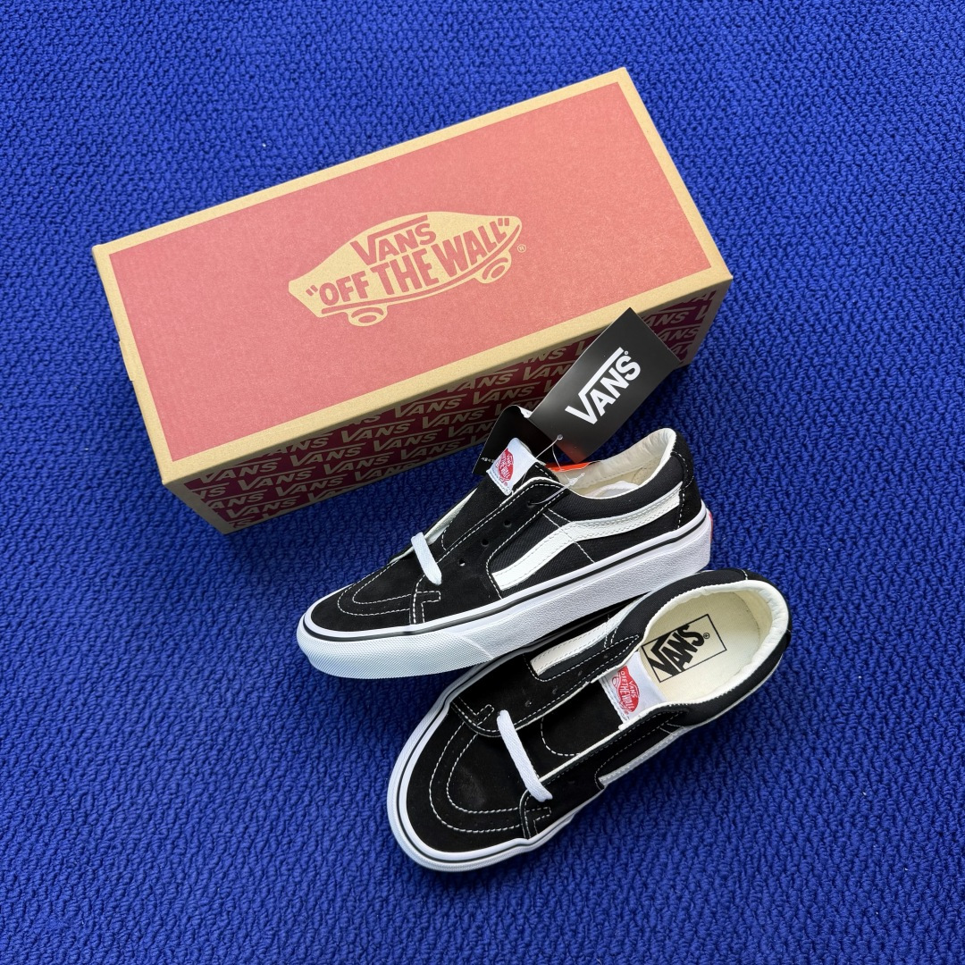 虎扑版！Vans Sk8-Low 低帮 111V纯原级别外贸订单！万斯经典 硫化帆布板鞋正品海鸥线 鞋头