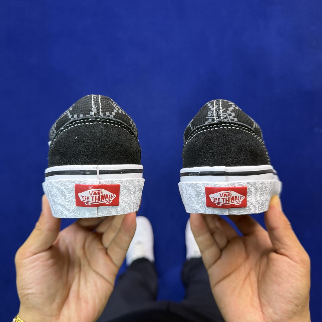 虎扑版！Vans Old Skool 低帮 122V纯原级别外贸订单！万斯经典 硫化帆布板鞋正品海鸥线 