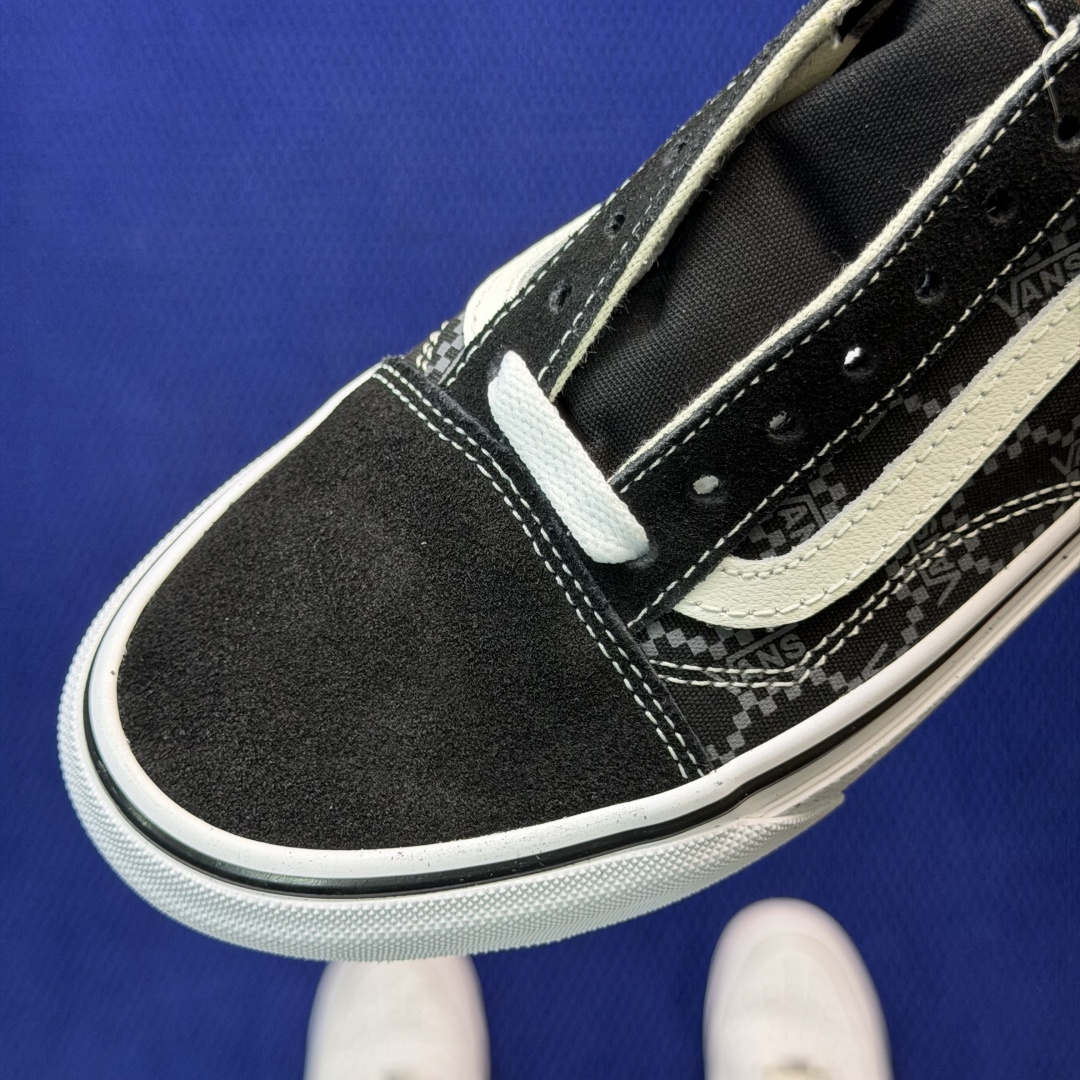 虎扑版！Vans Old Skool 低帮 122V纯原级别外贸订单！万斯经典 硫化帆布板鞋正品海鸥线 