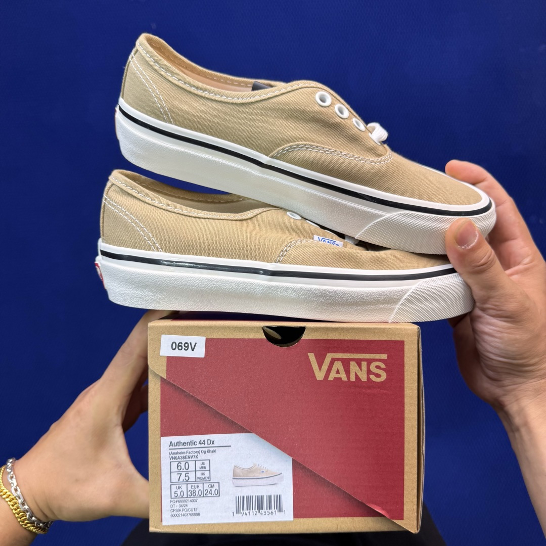 虎扑版！Vans Authentic 安纳海姆 069V纯原级别外贸订单！万斯经典 硫化帆布板鞋正品海鸥
