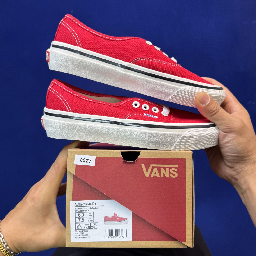 虎扑版！Vans Authentic 安纳海姆 052V纯原级别外贸订单！万斯经典 硫化帆布板鞋正品海鸥