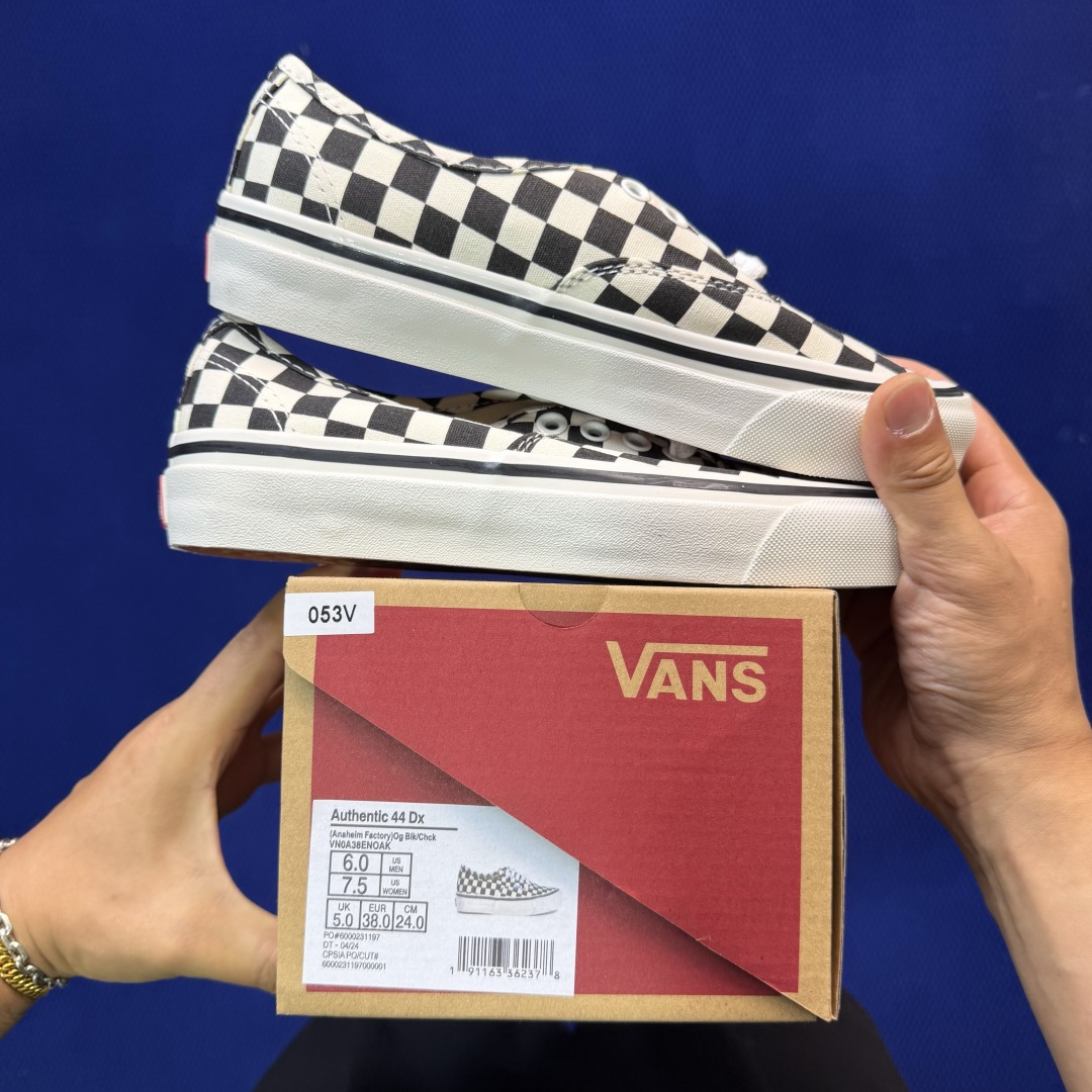 虎扑版！Vans Authentic 安纳海姆 053V纯原级别外贸订单！万斯经典 硫化帆布板鞋正品海鸥
