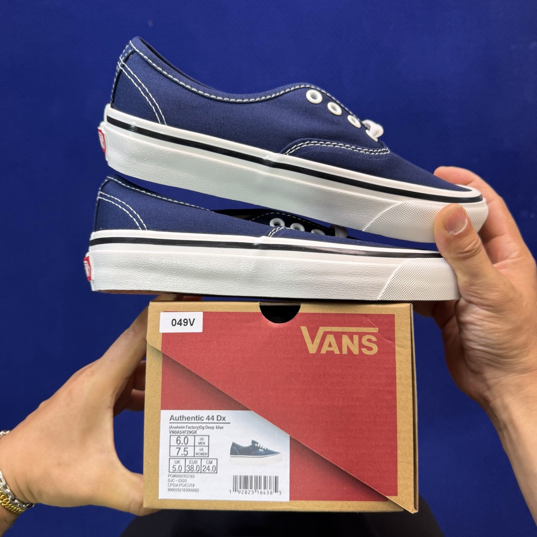 虎扑版！Vans Authentic 安纳海姆 049V纯原级别外贸订单！万斯经典 硫化帆布板鞋正品海鸥