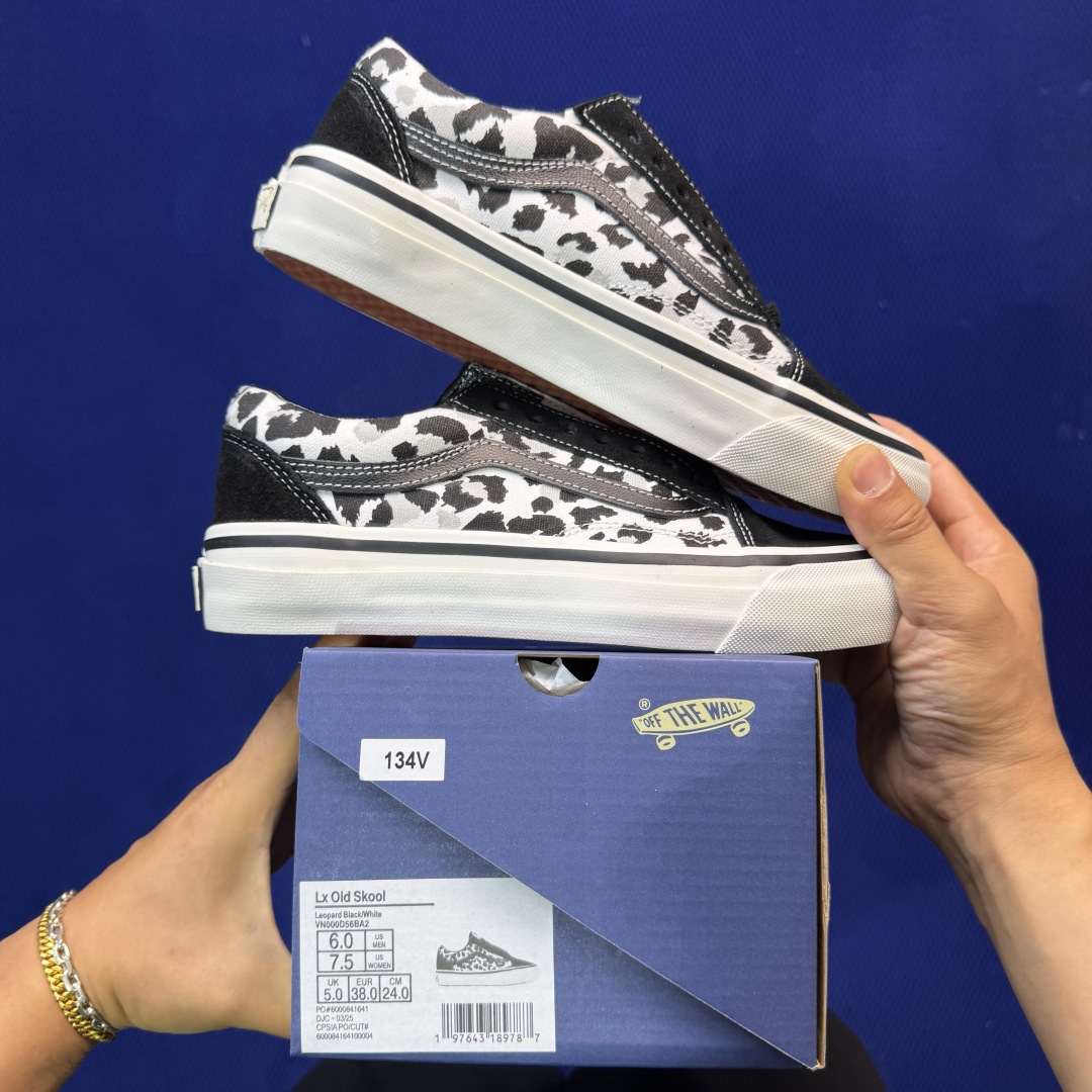 虎扑版！Vans Old Skool 低帮 134V纯原级别外贸订单！万斯经典 硫化帆布板鞋正品海鸥线 