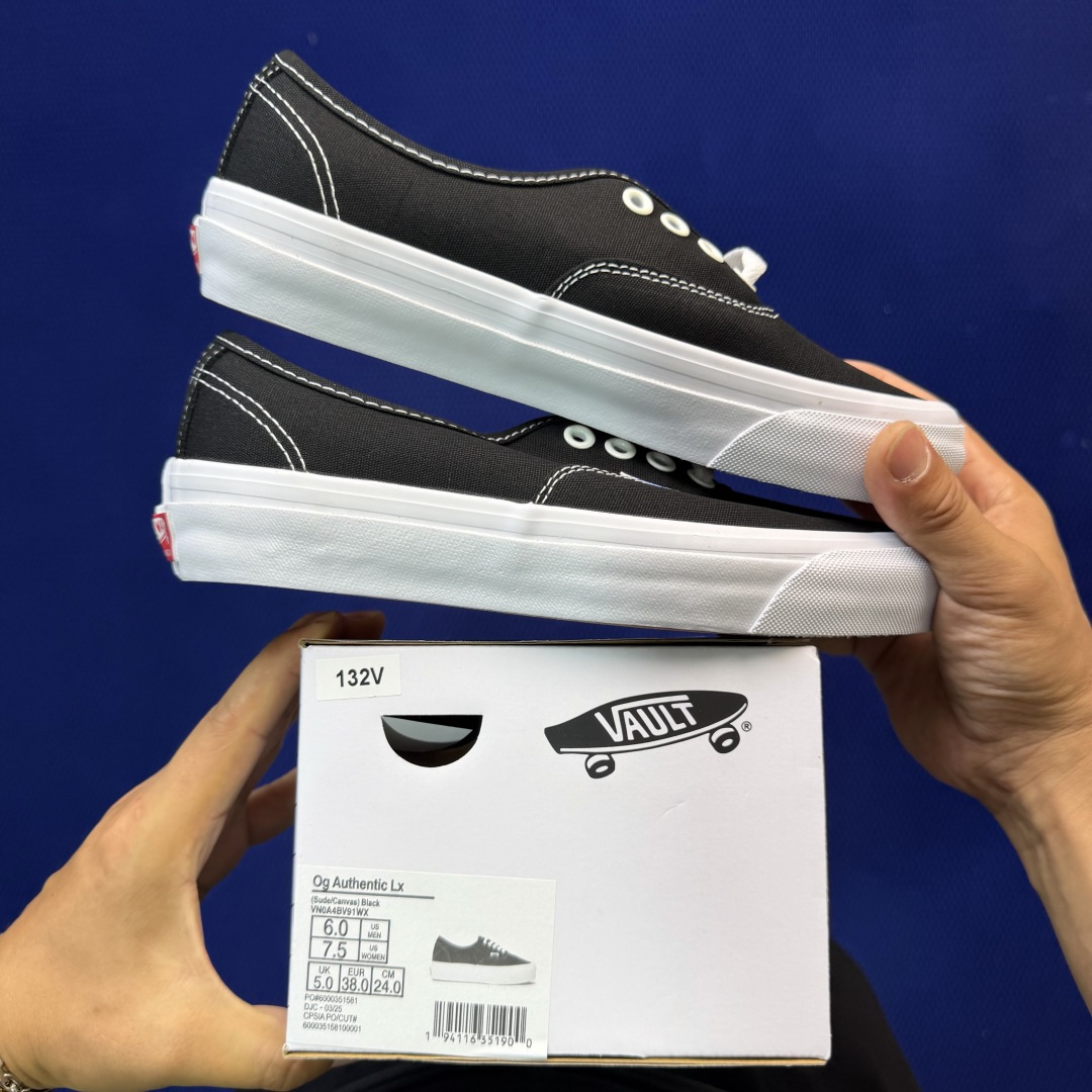 虎扑版！Vans Authentic 安纳海姆 132V纯原级别外贸订单！万斯经典 硫化帆布板鞋正品海鸥