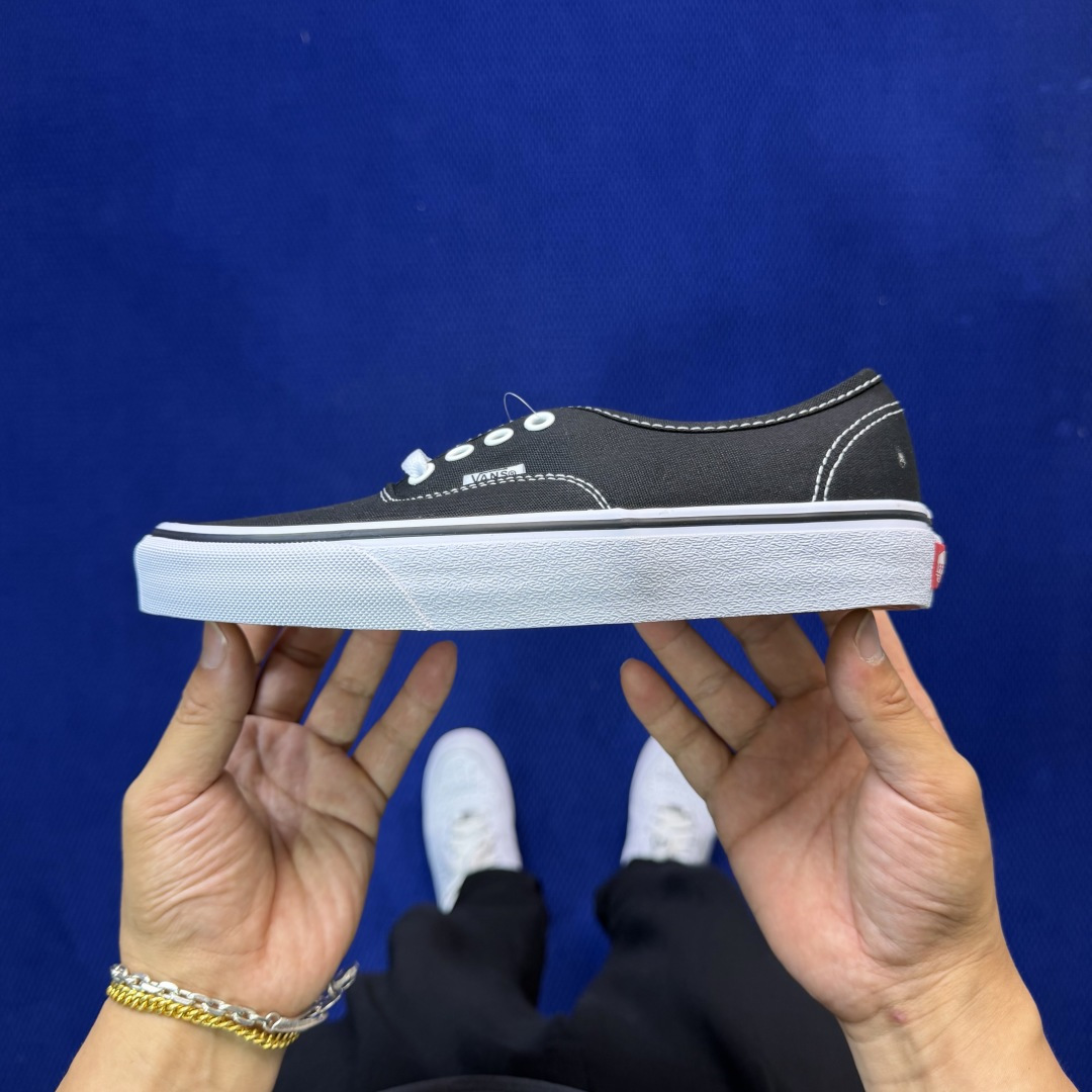 虎扑版！Vans Authentic 安纳海姆 A01V纯原级别外贸订单！万斯经典 硫化帆布板鞋正品海鸥