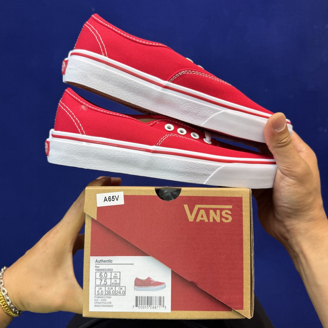 虎扑版！Vans Authentic 安纳海姆 A65V纯原级别外贸订单！万斯经典 硫化帆布板鞋正品海鸥