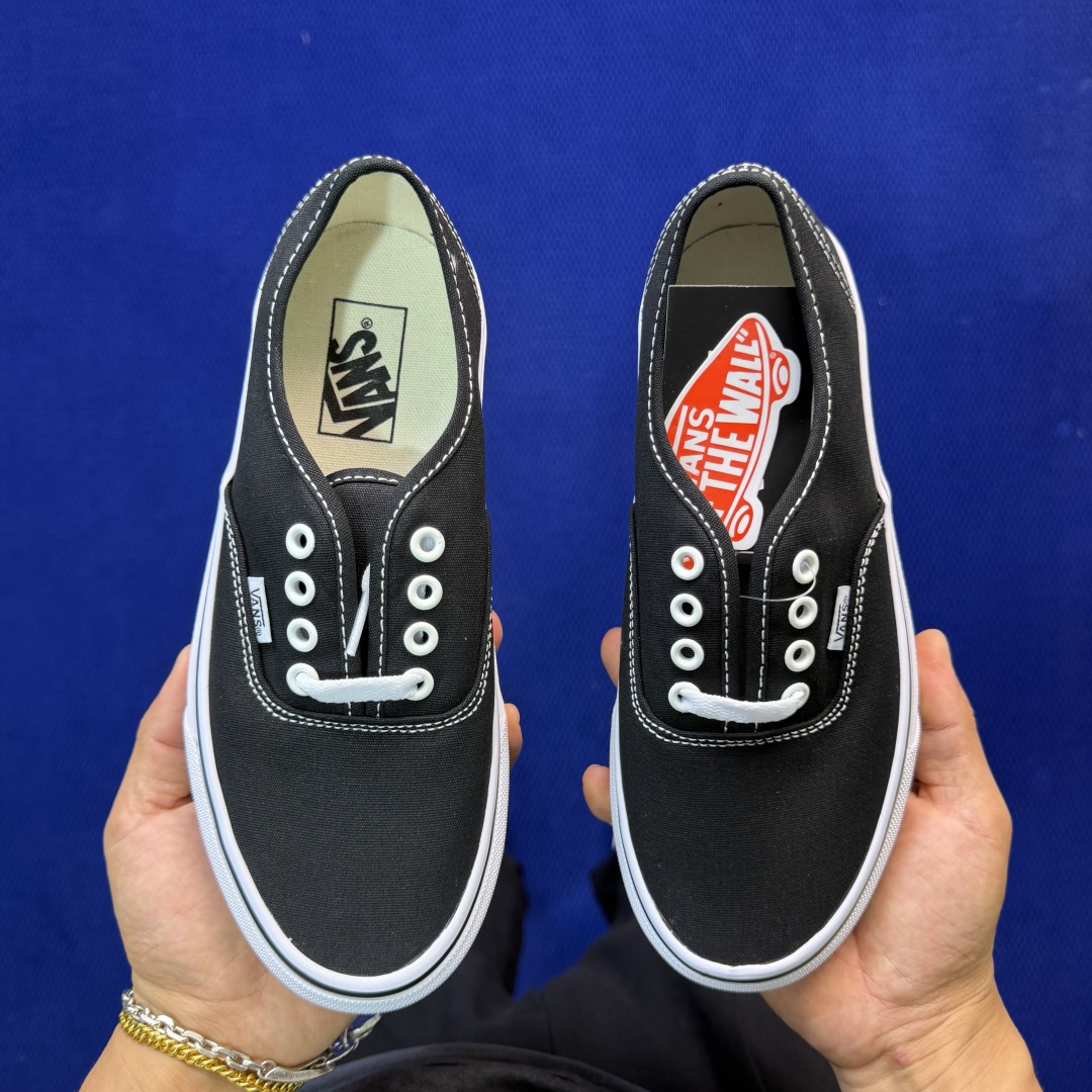 虎扑版！Vans Authentic 安纳海姆 A01V纯原级别外贸订单！万斯经典 硫化帆布板鞋正品海鸥