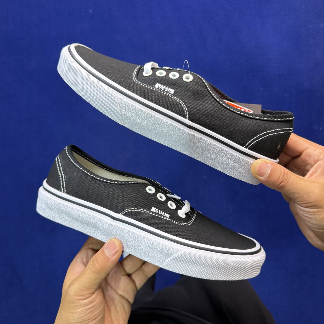 虎扑版！Vans Authentic 安纳海姆 A01V纯原级别外贸订单！万斯经典 硫化帆布板鞋正品海鸥