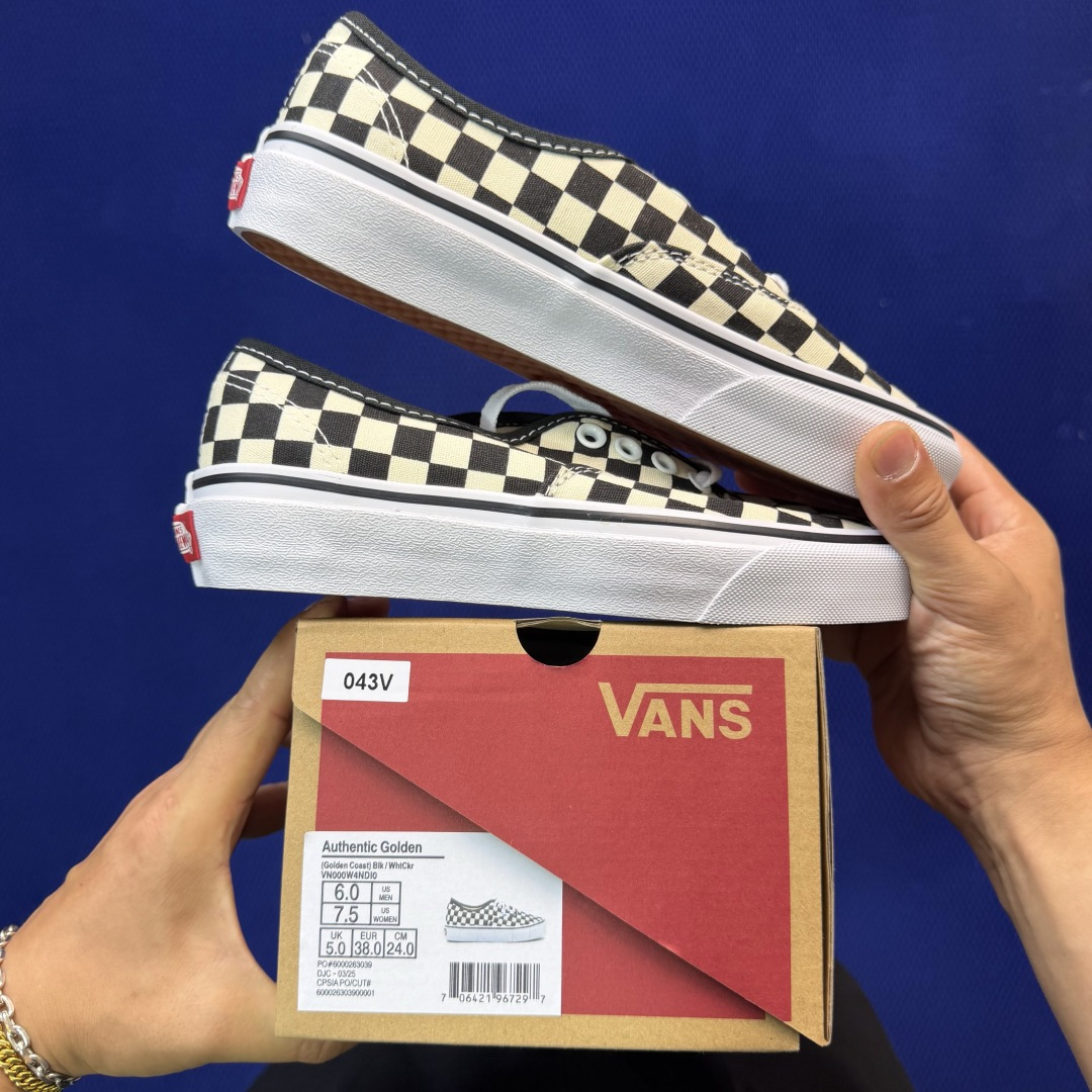 虎扑版！Vans Authentic 安纳海姆 043V纯原级别外贸订单！万斯经典 硫化帆布板鞋正品海鸥
