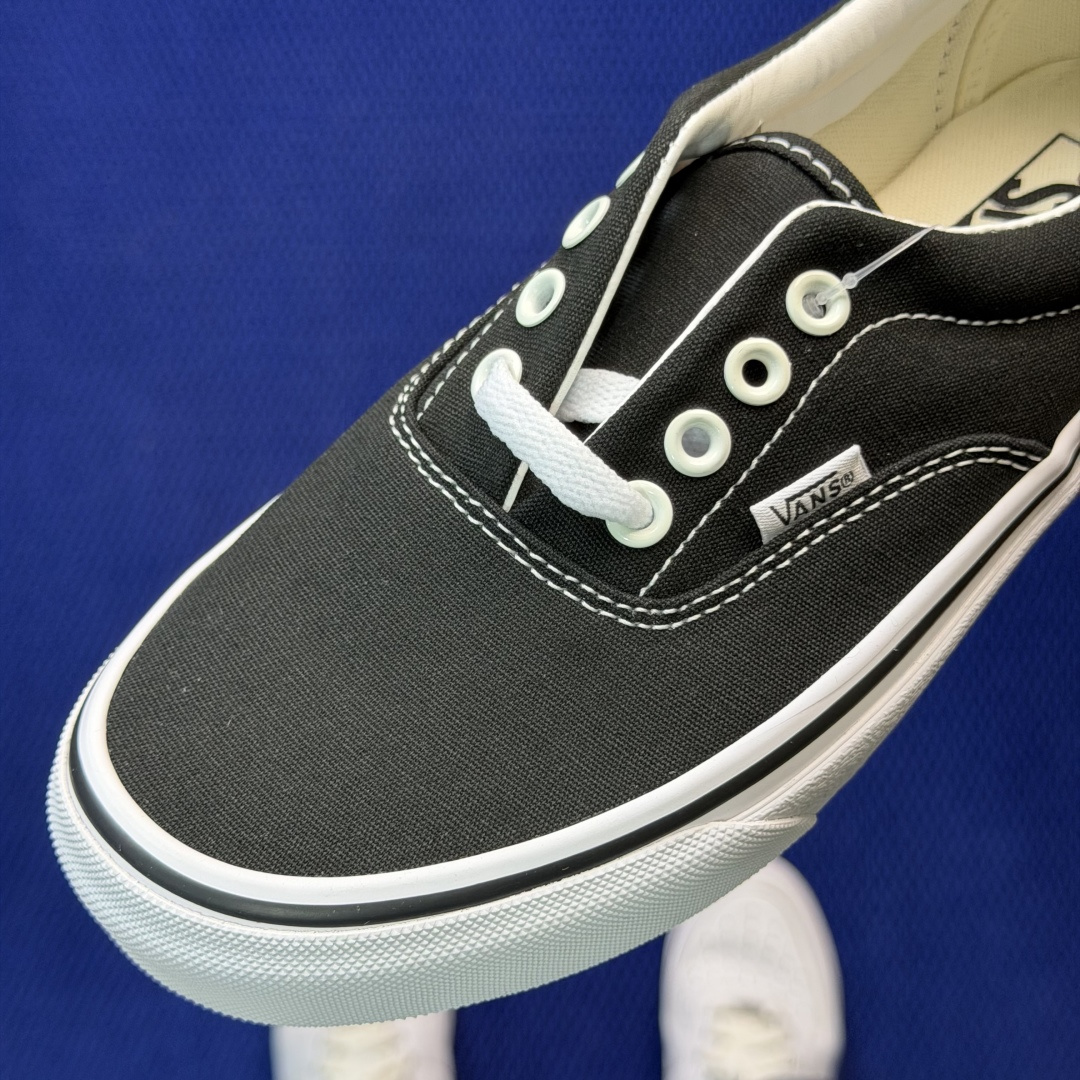 虎扑版！Vans Era 低帮 A08V纯原级别外贸订单！万斯经典 硫化帆布板鞋正品海鸥线 鞋头包边完美