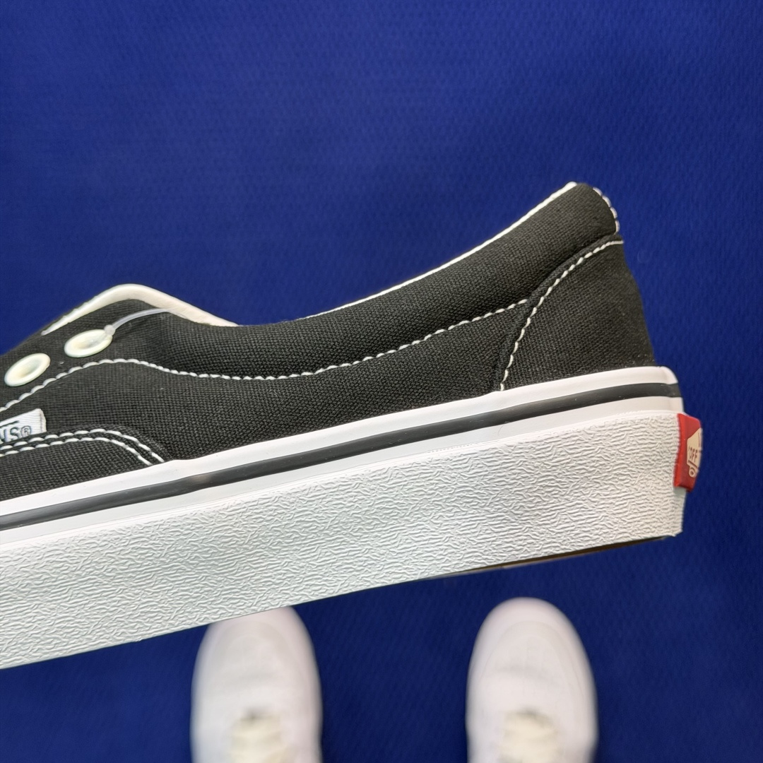 虎扑版！Vans Era 低帮 A08V纯原级别外贸订单！万斯经典 硫化帆布板鞋正品海鸥线 鞋头包边完美