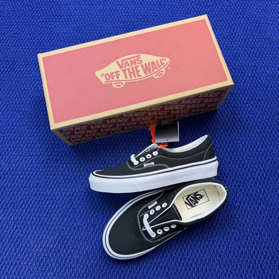 虎扑版！Vans Era 低帮 A08V纯原级别外贸订单！万斯经典 硫化帆布板鞋正品海鸥线 鞋头包边完美