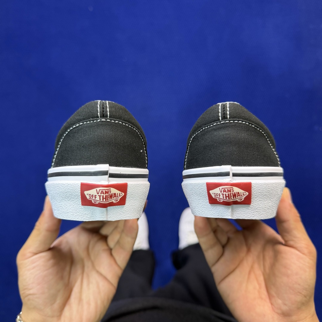 虎扑版！Vans Era 低帮 A08V纯原级别外贸订单！万斯经典 硫化帆布板鞋正品海鸥线 鞋头包边完美