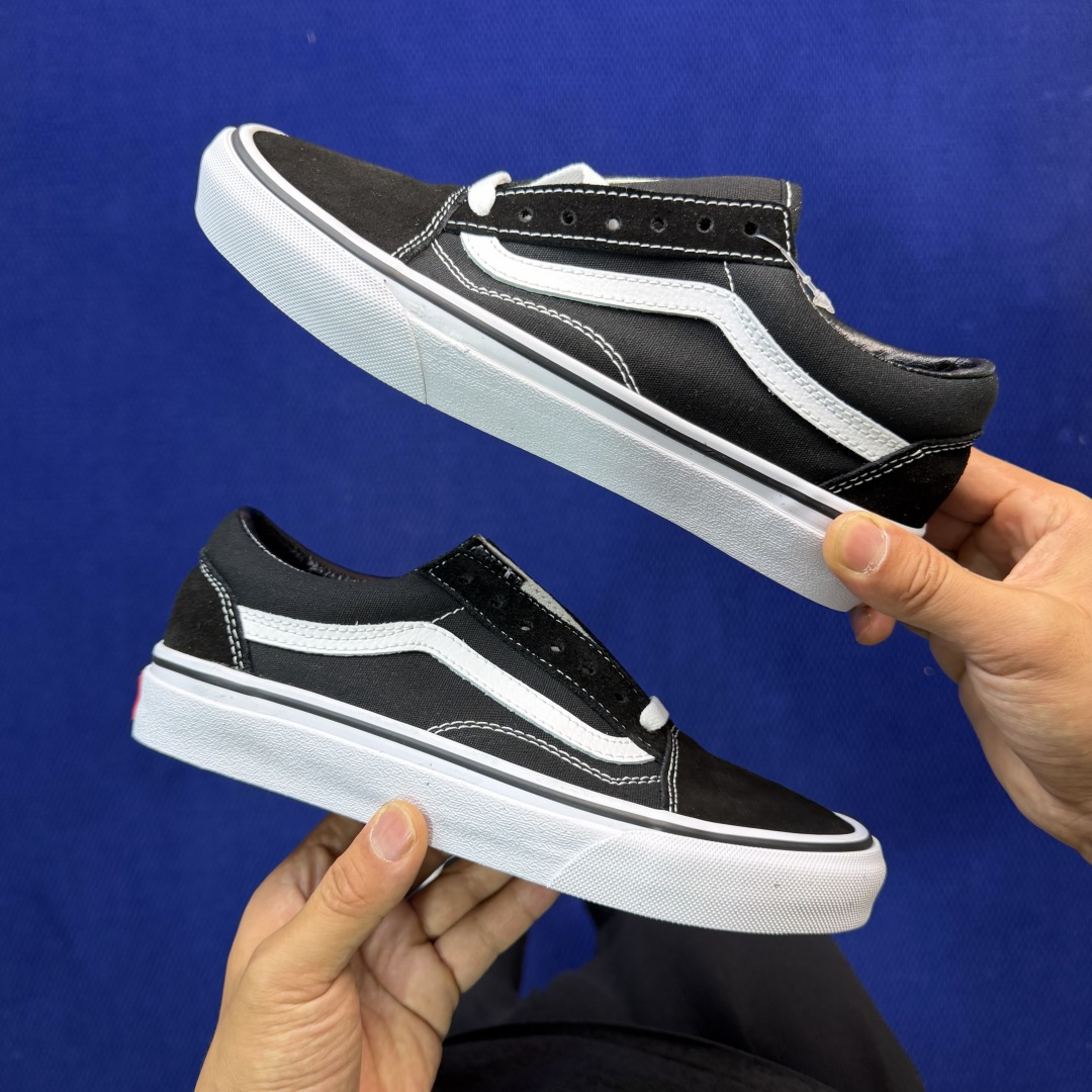 虎扑版！Vans Old Skool 低帮 085V纯原级别外贸订单！万斯经典 硫化帆布板鞋正品海鸥线 