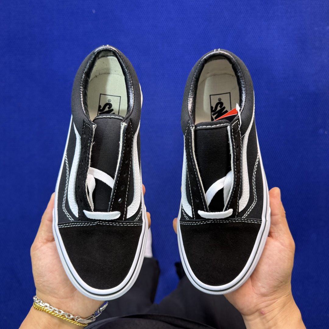 虎扑版！Vans Old Skool 低帮 085V纯原级别外贸订单！万斯经典 硫化帆布板鞋正品海鸥线 