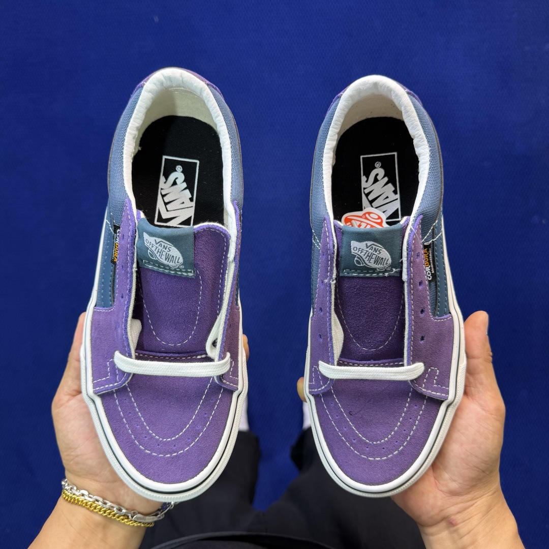 虎扑版！Vans Sk8-Low 低帮 145V纯原级别外贸订单！万斯经典 硫化帆布板鞋正品海鸥线 鞋头