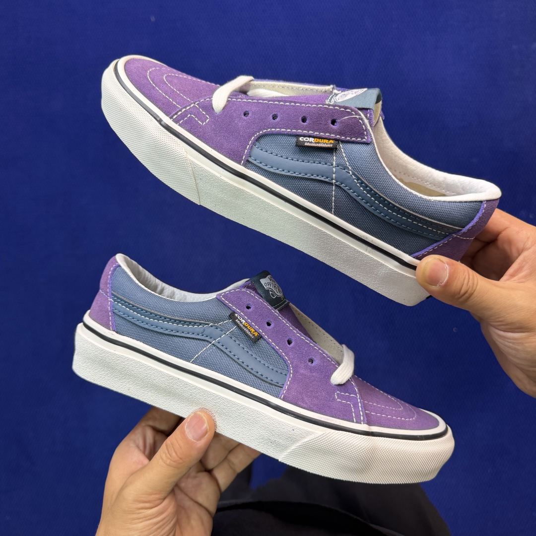 虎扑版！Vans Sk8-Low 低帮 145V纯原级别外贸订单！万斯经典 硫化帆布板鞋正品海鸥线 鞋头