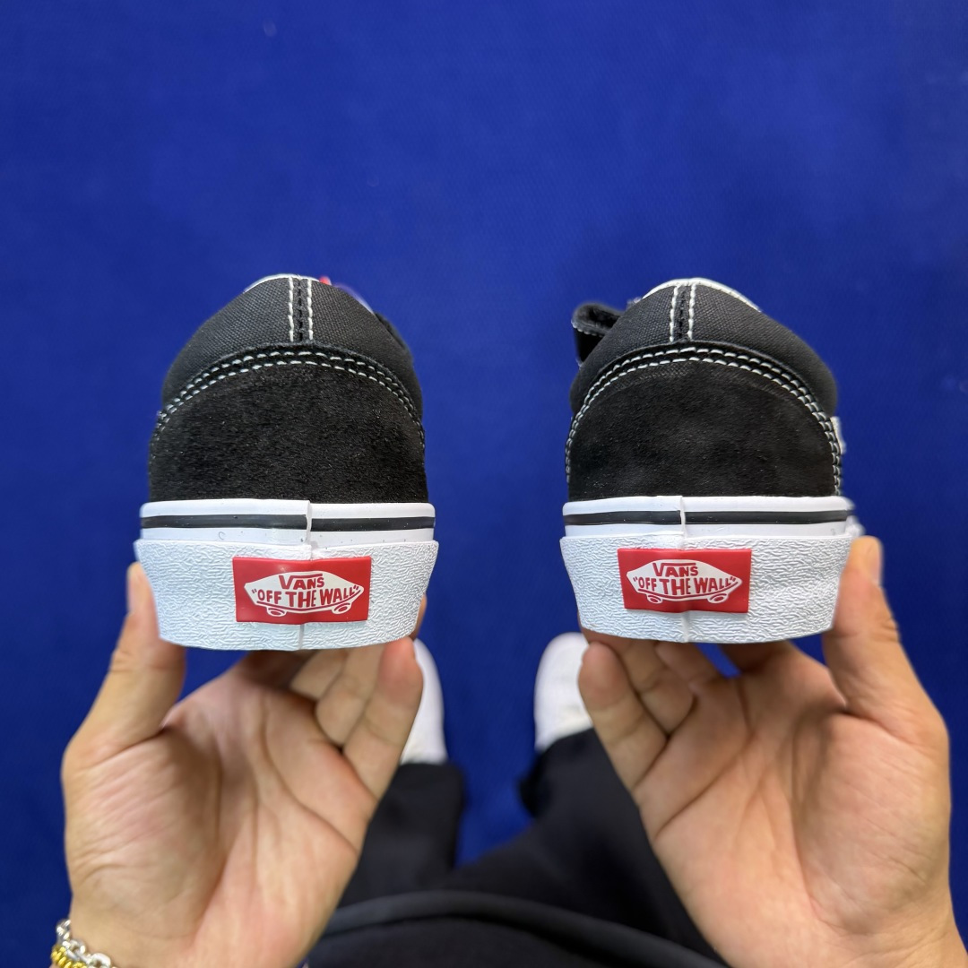 虎扑版！Vans Old Skool 绑带低帮 153V纯原级别外贸订单！万斯经典 硫化帆布板鞋正品海鸥