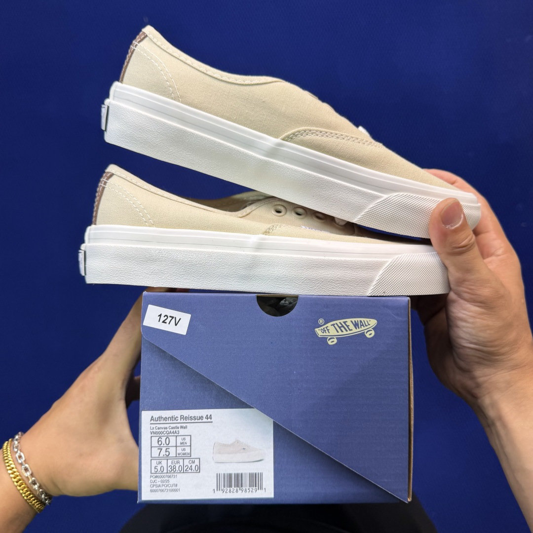 虎扑版！Vans Authentic 安纳海姆 127V纯原级别外贸订单！万斯经典 硫化帆布板鞋正品海鸥