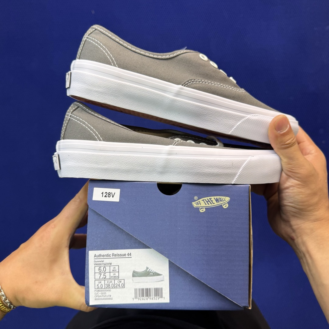 虎扑版！Vans Authentic 安纳海姆 128V纯原级别外贸订单！万斯经典 硫化帆布板鞋正品海鸥