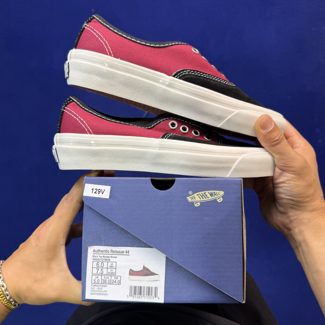 虎扑版！Vans Authentic 安纳海姆 129V纯原级别外贸订单！万斯经典 硫化帆布板鞋正品海鸥