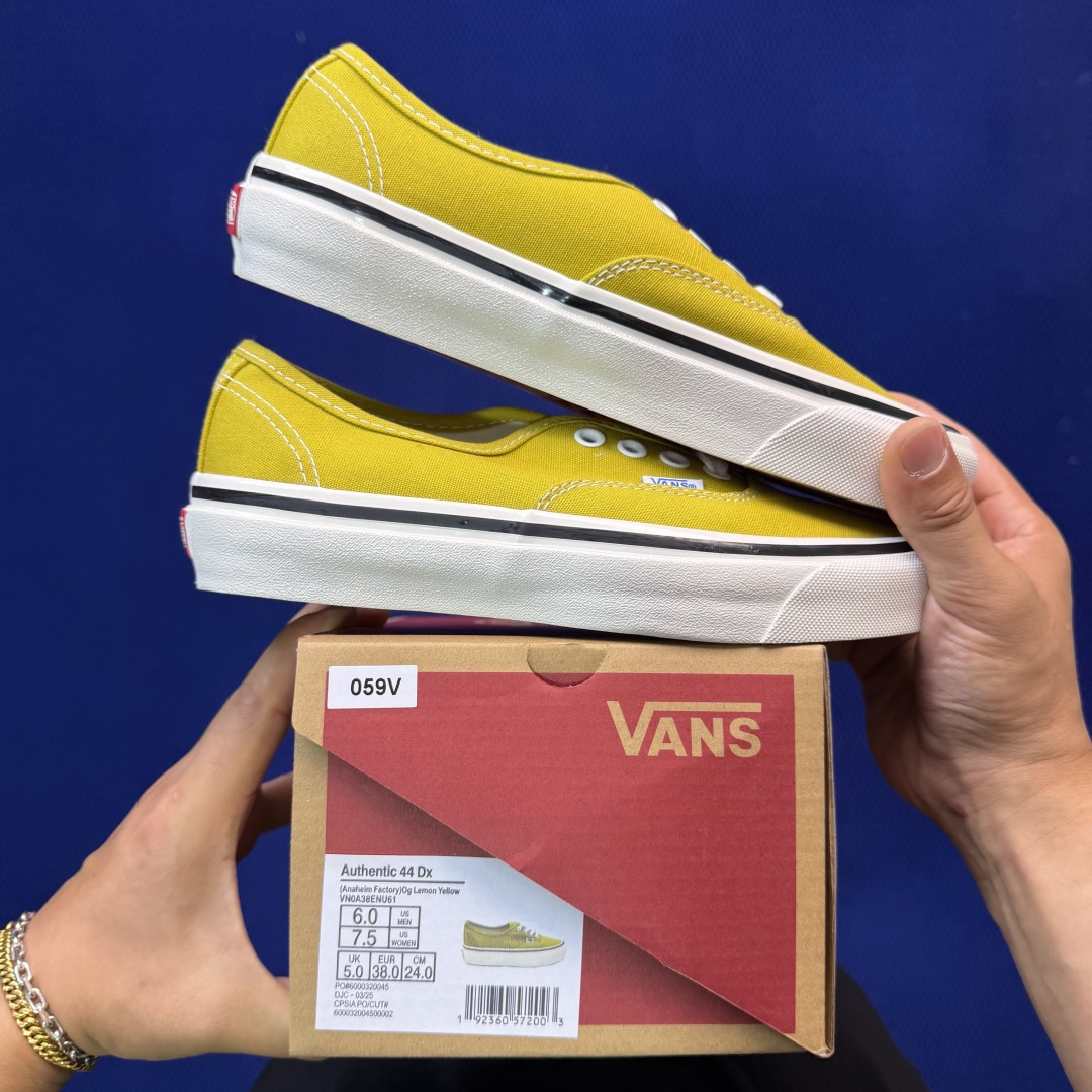虎扑版！Vans Authentic 安纳海姆 059V纯原级别外贸订单！万斯经典 硫化帆布板鞋正品海鸥