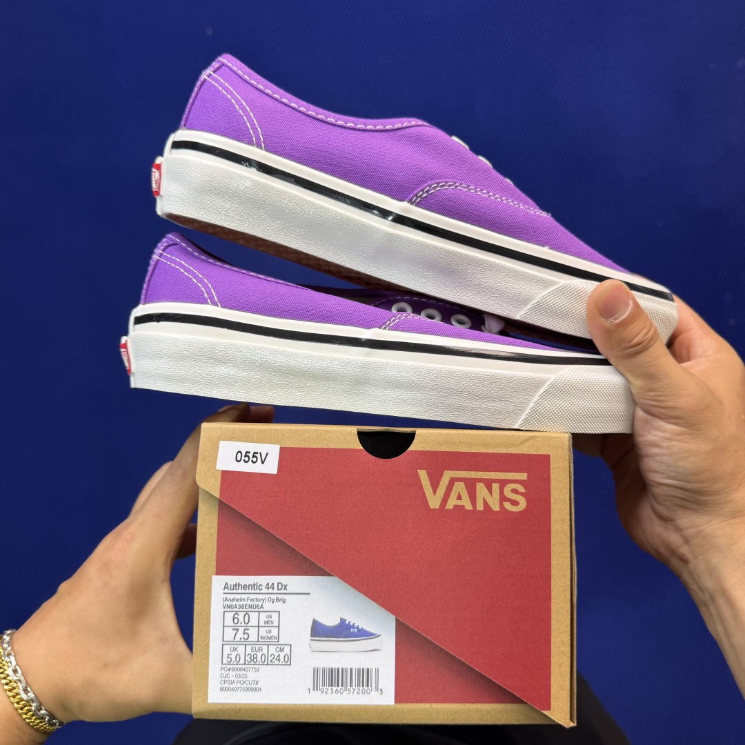 虎扑版！Vans Authentic 安纳海姆 055V纯原级别外贸订单！万斯经典 硫化帆布板鞋正品海鸥