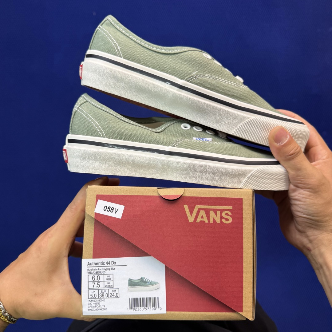 虎扑版！Vans Authentic 安纳海姆 058V纯原级别外贸订单！万斯经典 硫化帆布板鞋正品海鸥