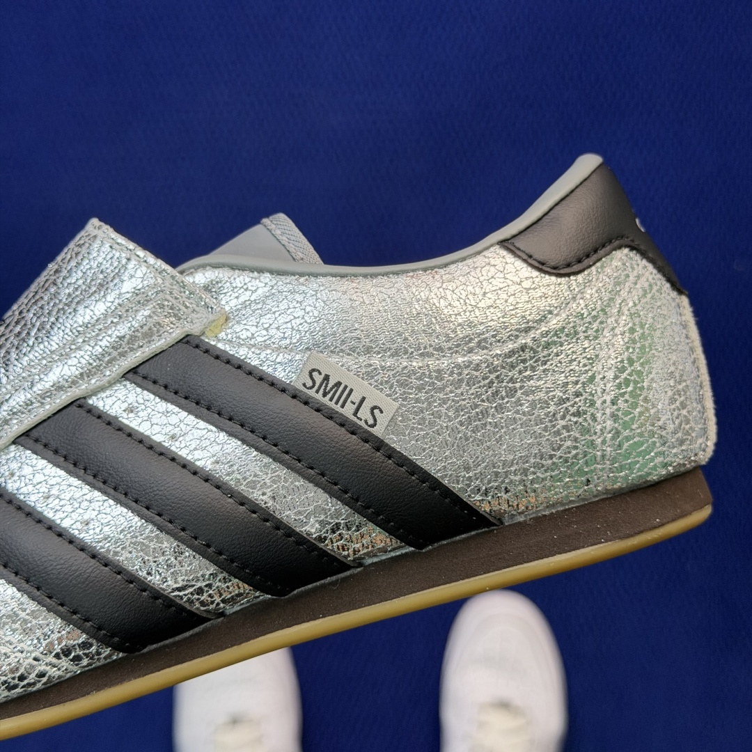 adidas originals Taekwondo 跆拳道训练鞋第6色:JH9664 全包鞋舌黑银尺码