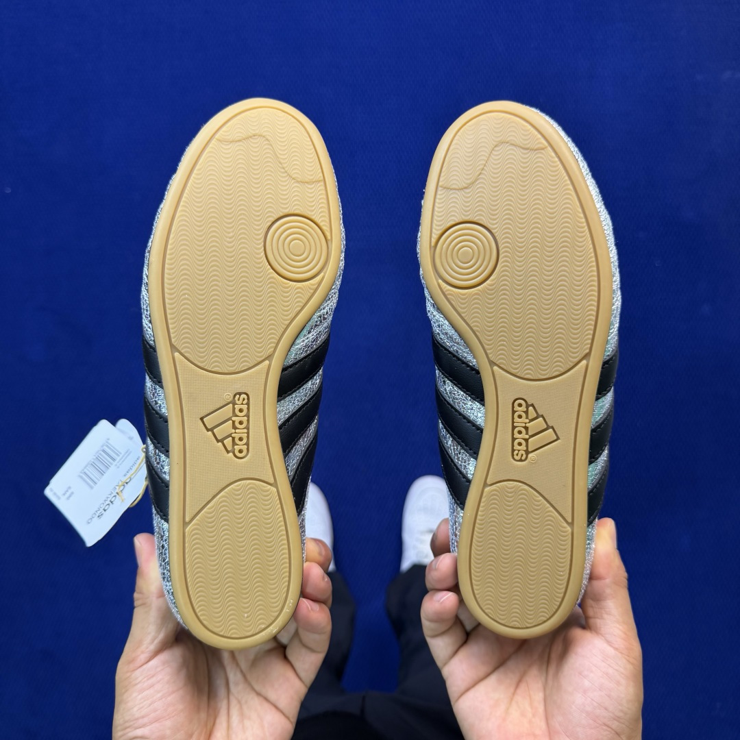 adidas originals Taekwondo 跆拳道训练鞋第6色:JH9664 全包鞋舌黑银尺码
