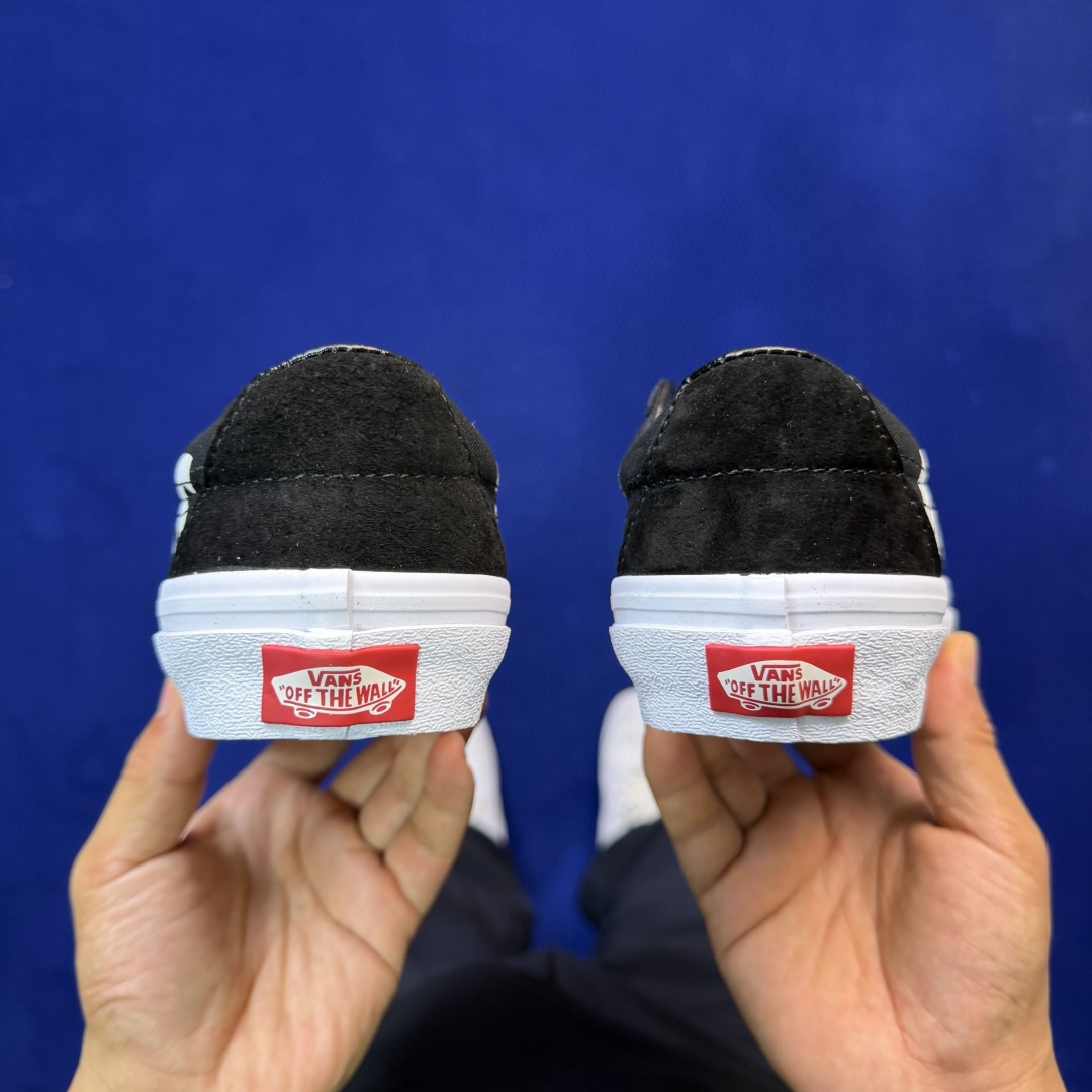 虎扑版！Vans Sk8-Low 低帮 144V纯原级别外贸订单！万斯经典 硫化帆布板鞋正品海鸥线 鞋头