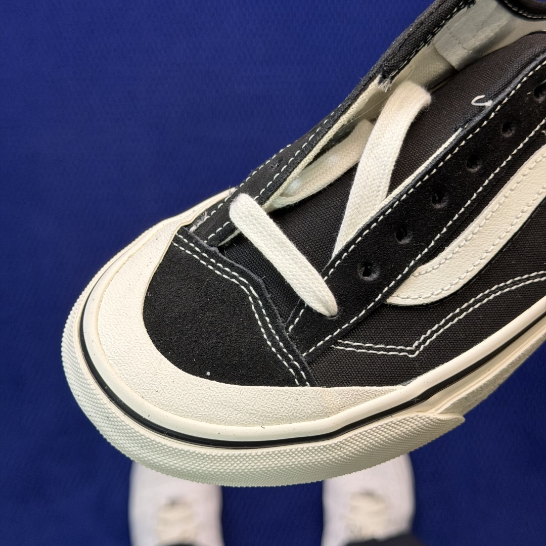 虎扑版！Vans Style 36 低帮 025V纯原级别外贸订单！万斯经典 硫化帆布板鞋正品海鸥线 鞋