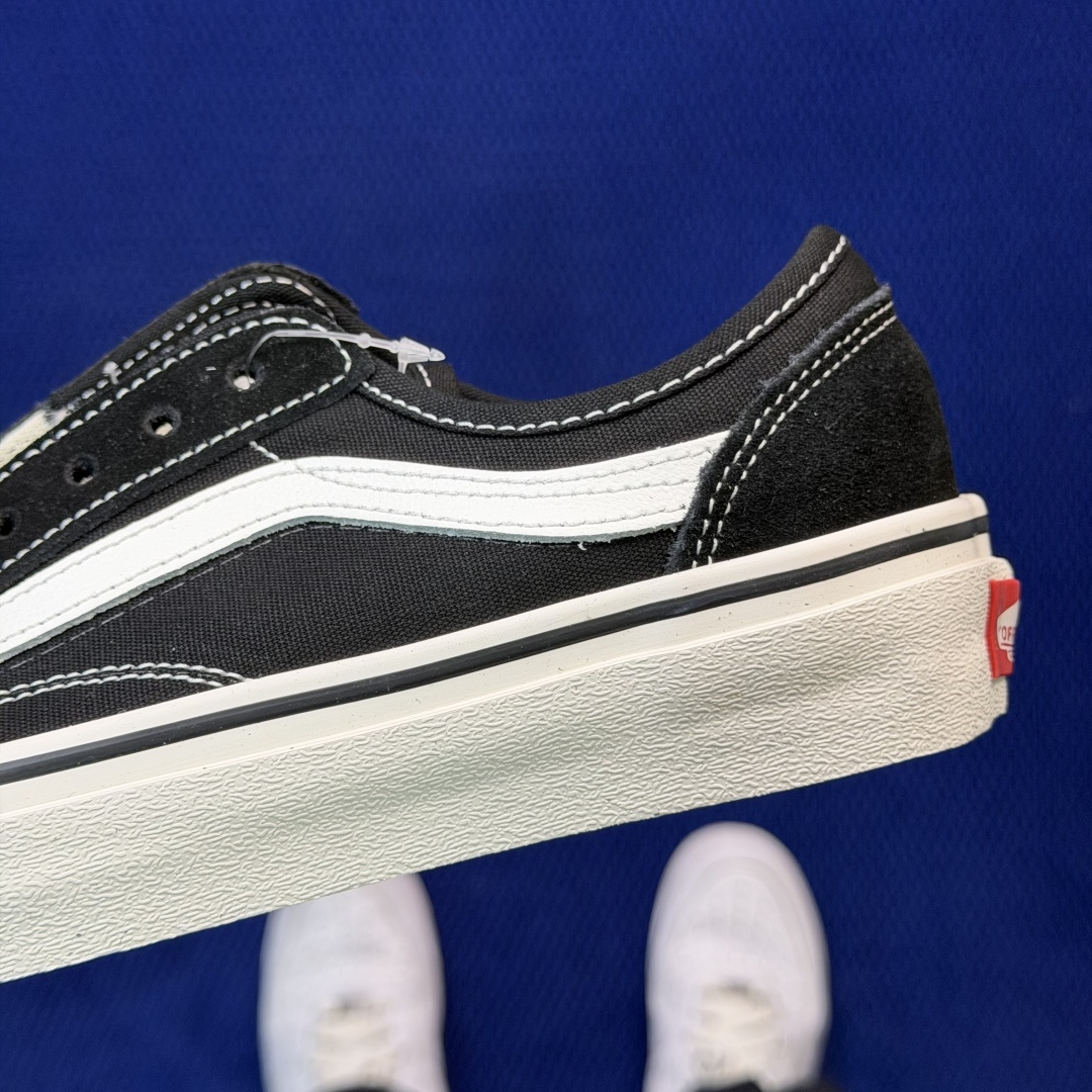 虎扑版！Vans Style 36 低帮 025V纯原级别外贸订单！万斯经典 硫化帆布板鞋正品海鸥线 鞋