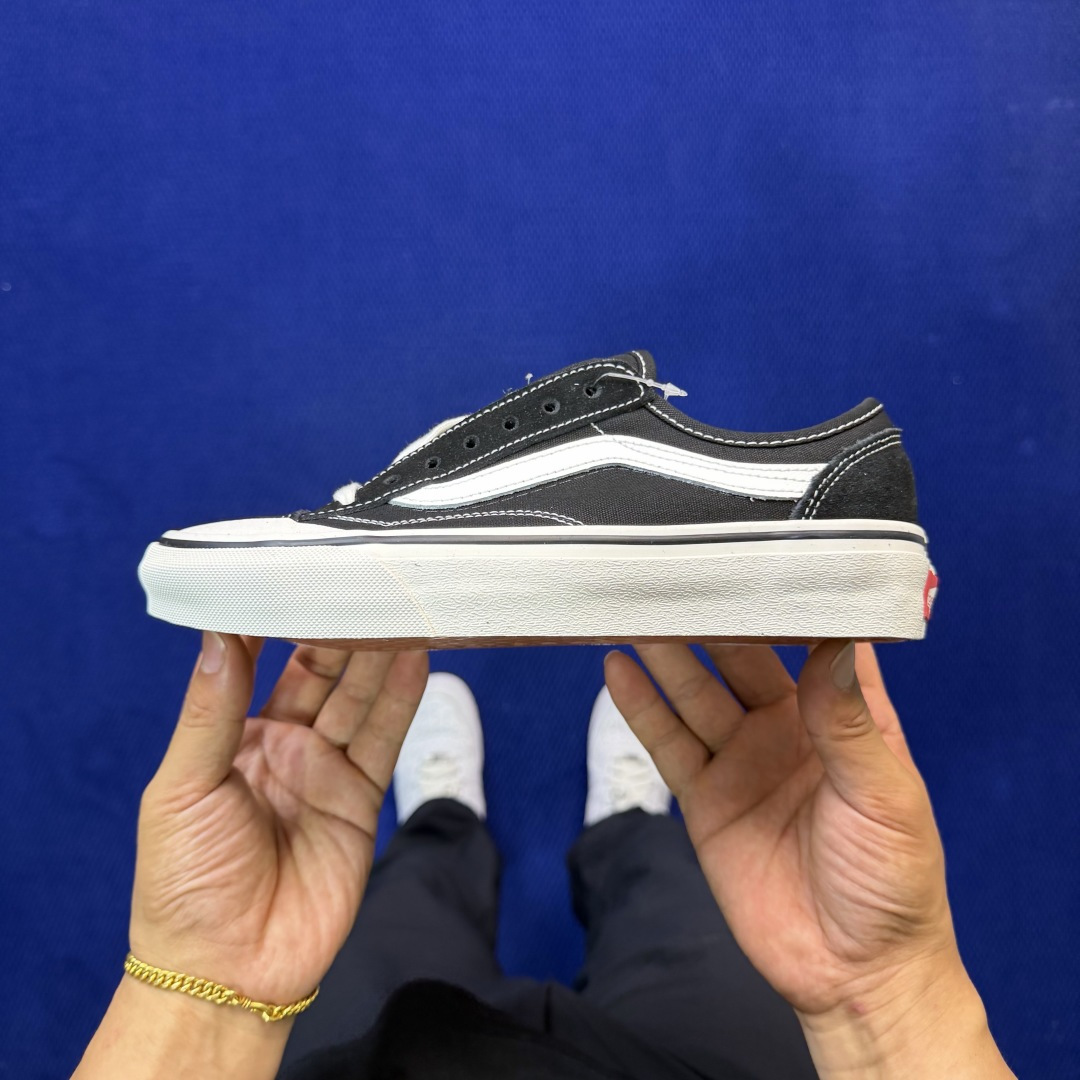 虎扑版！Vans Style 36 低帮 025V纯原级别外贸订单！万斯经典 硫化帆布板鞋正品海鸥线 鞋