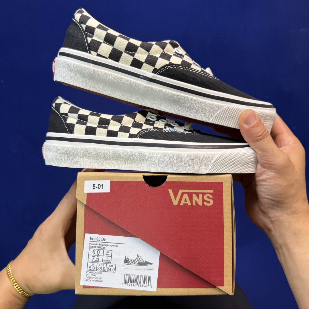 虎扑版！Vans Era 95 Dx 低帮 5-01纯原级别外贸订单！万斯经典 硫化帆布板鞋正品海鸥线 