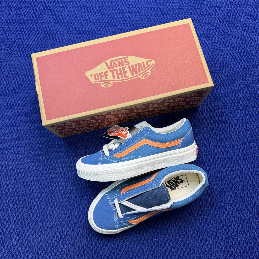 虎扑版！Vans Style 36 低帮 5-08纯原级别外贸订单！万斯经典 硫化帆布板鞋正品海鸥线 鞋