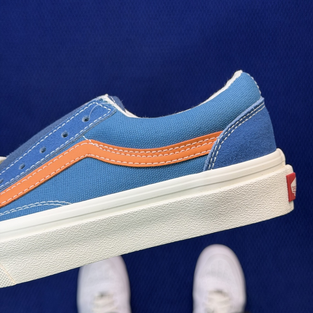 虎扑版！Vans Style 36 低帮 5-08纯原级别外贸订单！万斯经典 硫化帆布板鞋正品海鸥线 鞋