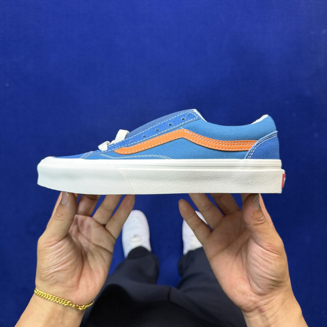 虎扑版！Vans Style 36 低帮 5-08纯原级别外贸订单！万斯经典 硫化帆布板鞋正品海鸥线 鞋