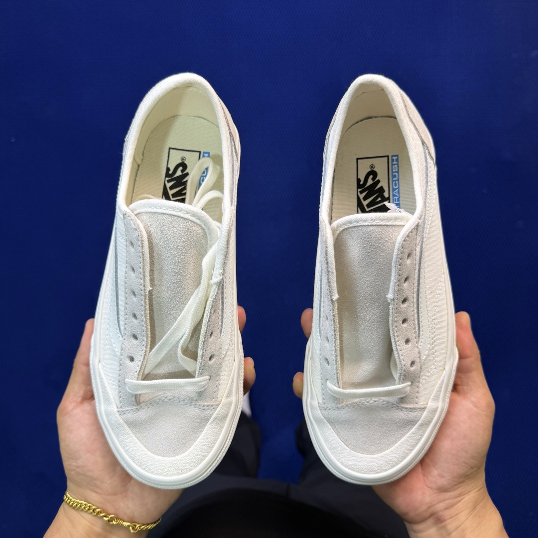 虎扑版！Vans Style 36 低帮 023V纯原级别外贸订单！万斯经典 硫化帆布板鞋正品海鸥线 鞋