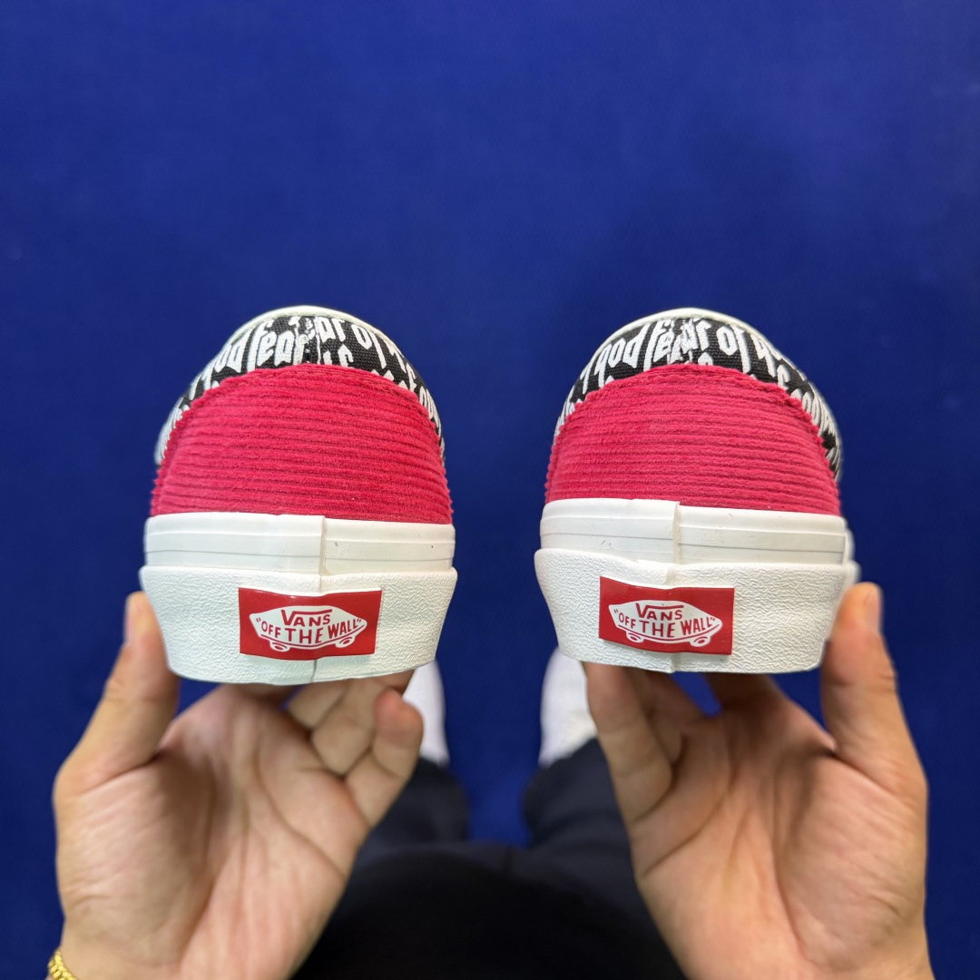 虎扑版！Vans Era 95 Dx 低帮 5-10FOG联名红黑纯原级别外贸订单！万斯经典 硫化帆布板