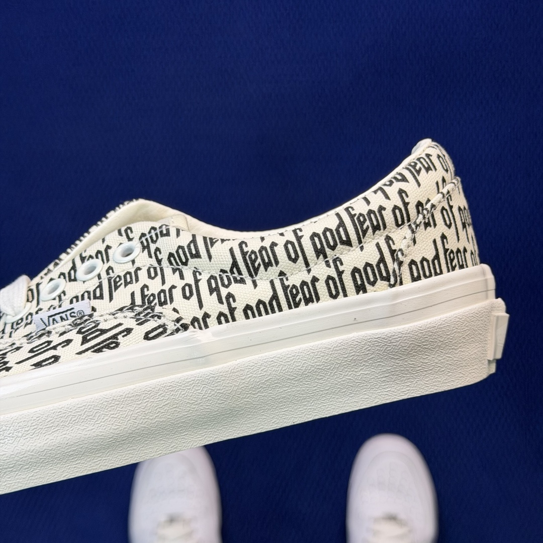 虎扑版！Vans Era 95 Dx 低帮 5-28FOG联名满印字母纯原级别外贸订单！万斯经典 硫化帆