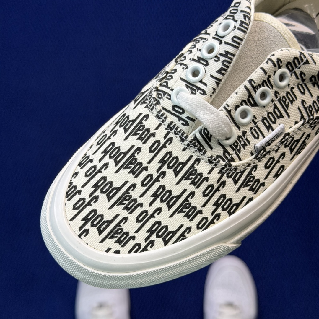 虎扑版！Vans Era 95 Dx 低帮 5-28FOG联名满印字母纯原级别外贸订单！万斯经典 硫化帆