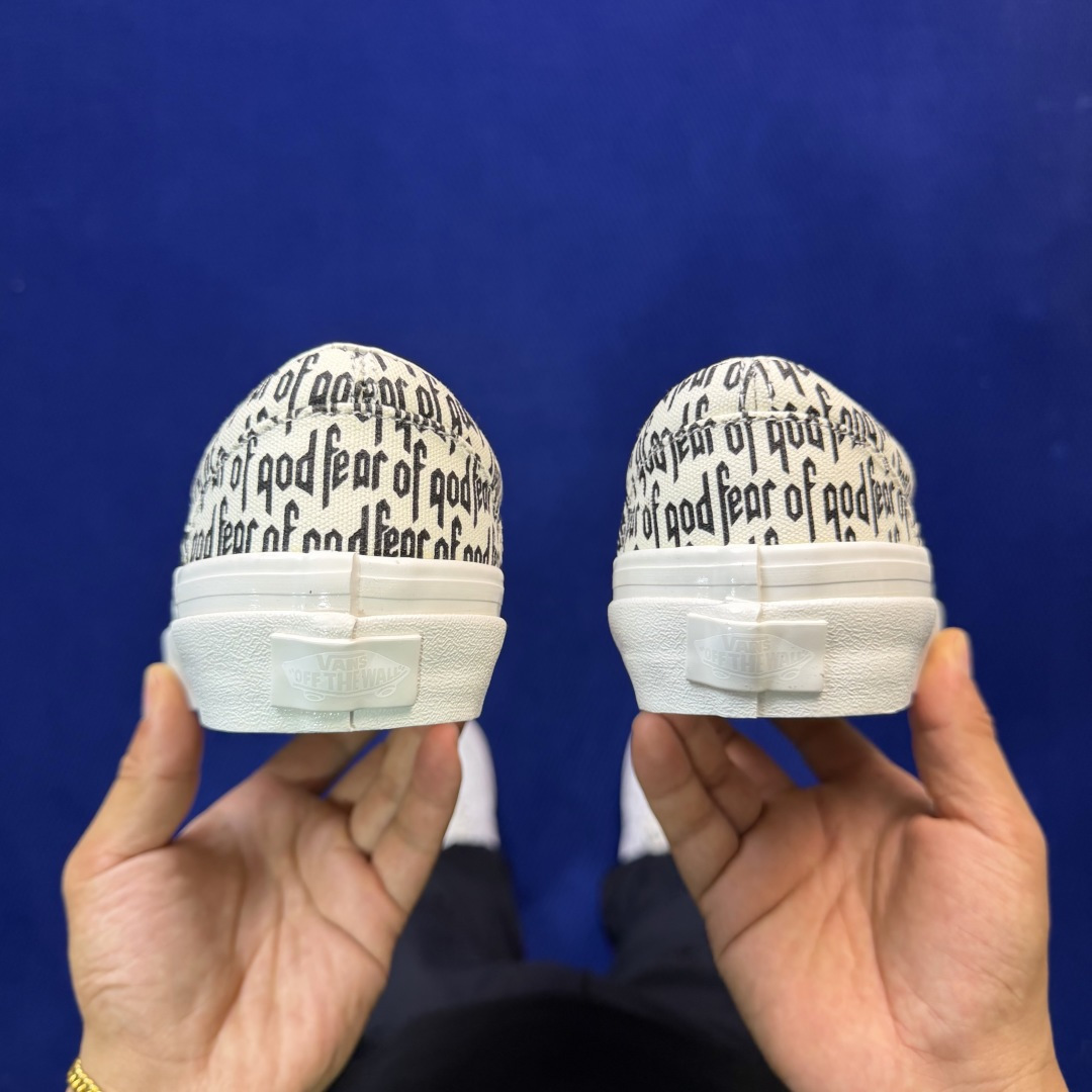 虎扑版！Vans Era 95 Dx 低帮 5-28FOG联名满印字母纯原级别外贸订单！万斯经典 硫化帆